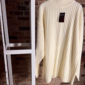 South Pole Cream Turtleneck Sweater